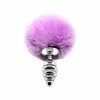 Alive Plug Anal Queue De Lapin Fluffy Twist S Rose -SexToys Soldes alive fluffy twist plug anal queue de lapin rose small