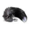 Alive Plug Anal Queue De Renard S Black & White Fox Tail -SexToys Soldes alive fox tail plug anal queue de renard black white
