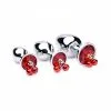 Booty Sparks Pack De 3 Plugs Anal Bijou Avec Clochettes Rouges -SexToys Soldes booty sparks pack 3 bijou anal rouge clochettes