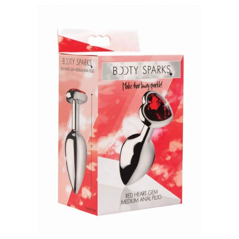 Booty Sparks Plug Anal Bijou Coeur Rouge M 6 Booty Sparks Plug Anal Bijou Coeur Rouge M – Image 4