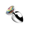 Booty Sparks Plug Anal Métal Bijou Rainbow Prism Heart Large 1 Booty Sparks Plug Anal Métal Bijou Rainbow Prism Heart Large -SexToys Soldes booty sparks rainbow prism heart anal plug large