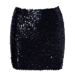 Cottelli Collection Jupe Courte Sequins Noire -SexToys Soldes cottelli collection jupe sequins noire 2