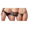Cottelli Collection Kit 3 Pièces Shorty Dentelle, Culotte Ouverte & String 2 Cottelli Collection Kit 3 Pièces Shorty Dentelle, Culotte Ouverte & String -SexToys Soldes cottelli collection kit shorty string slip