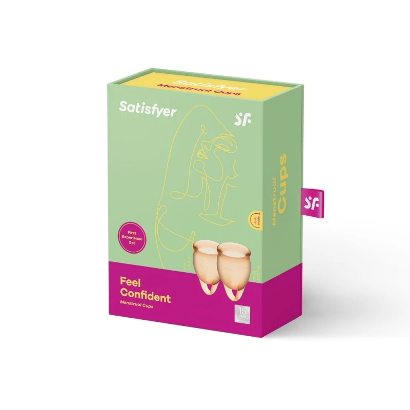 Coupes Menstruelles Satisfyer Feel Confident Orange 5 Coupes Menstruelles Satisfyer Feel Confident Orange – Image 3