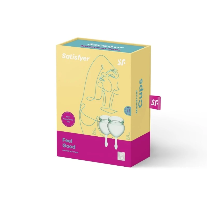 Coupes Menstruelles Satisfyer Feel Good Vert Clair 5 Coupes Menstruelles Satisfyer Feel Good Vert Clair – Image 3