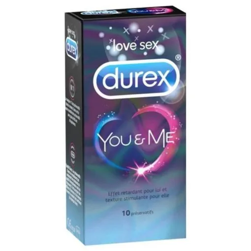 Durex Préservatifs You & Me Boîte De 10 -SexToys Soldes durex you me 10