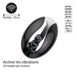 FeelzToys Plug Anal Vibrant Télécommandé Unisexe Black Jamba -SexToys Soldes feelztoys plug anal black jamba vibrant telecommande 3