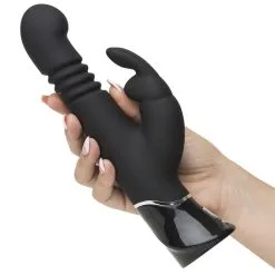 Fifty Shades Of Grey Vibromasseur Rabbit Va-et-Vient Greedy Girl -SexToys Soldes fifty shades of grey greedy girl thrusting g spot rabbit vibrator 4
