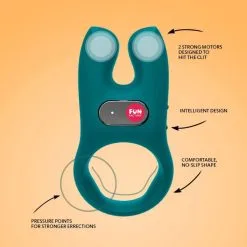 Fun Factory Anneau Vibrant NŌS Vert -SexToys Soldes fun factory nos vert 4