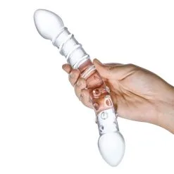 Gläs Gode En Verre Double Trouble -SexToys Soldes glas double trouble glass dildo 2