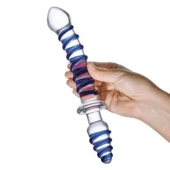 Gläs Gode & Plug Anal En Verre Mr. Swirly -SexToys Soldes glas mr swirly gode et plug anal en verre 2