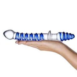 Gläs Gode & Plug Anal En Verre Mr. Swirly -SexToys Soldes glas mr swirly gode et plug anal en verre 3