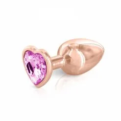 Hidden Eden Plug Anal Bijou S Aluminium Cœur Gloria Rose