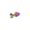 Hidden Eden Plug Anal Bijou M Aluminium Rainbow -SexToys Soldes hidden eden rainbow plug m