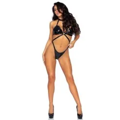 KINK By Leg Avenue Body Harnais Wetlook KI4033 Noir 11 KINK By Leg Avenue Body Harnais Wetlook KI4033 Noir -SexToys Soldes kink by leg avenue body harnais wetlook ki4033 noir 3