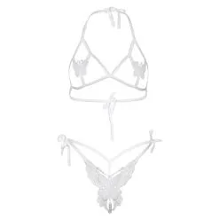 LEG AVENUE Ensemble 2 Pièces Ouvert 81655 Papillons Blancs 9 LEG AVENUE Ensemble 2 Pièces Ouvert 81655 Papillons Blancs -SexToys Soldes leg avenue ensemble 2 pieces 81655 papillons blancs 3