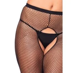 LEG AVENUE Collant Ouvert Résille GT 8 LEG AVENUE Collant Ouvert Résille GT -SexToys Soldes leg avenue plus size crotchless pantyhose fishnet 2