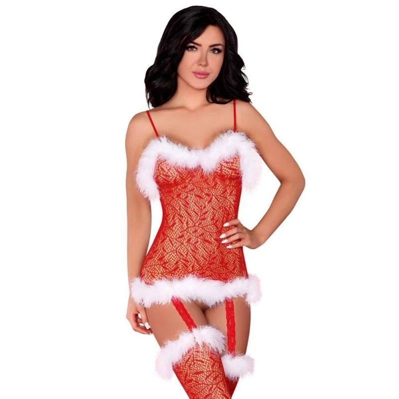 LivCo Corsetti Combinaison Effet Porte-Jarretelles Mère Noël Catriona 3 LivCo Corsetti Combinaison Effet Porte-Jarretelles Mère Noël Catriona