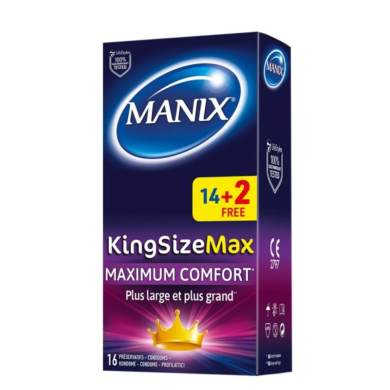 Manix King Size Max Boîte De 14 + 2 Gratuits 3 Manix King Size Max Boîte De 14 + 2 Gratuits