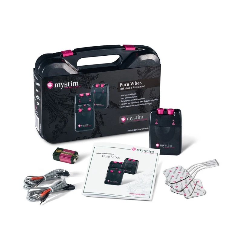 Mystim Coffret De Stimulation E-Stim Pure Vibes 3 Mystim Coffret De Stimulation E-Stim Pure Vibes