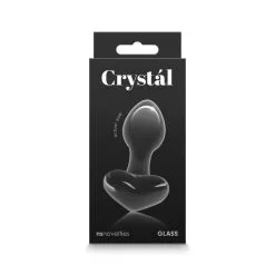 Nsnovelties Plug Anal En Verre Crystal Heart Noir -SexToys Soldes nsnovelties crystal heart plug anal en verre noir 3