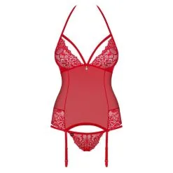 Obsessive Corset 838-COR-3 Rouge -SexToys Soldes obsessive corset 838 cor 3 rouge 2