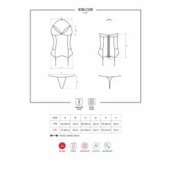 Obsessive Corset 838-COR-3 Rouge -SexToys Soldes obsessive corset 838 cor 3 rouge 4