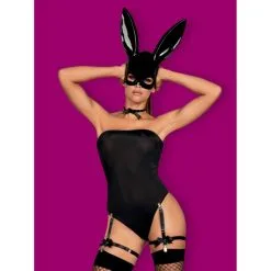 Obsessive Costume Bunny 4 Pièces Noir 13 Obsessive Costume Bunny 4 Pièces Noir -SexToys Soldes obsessive costume bunny 4 pieces noir 5
