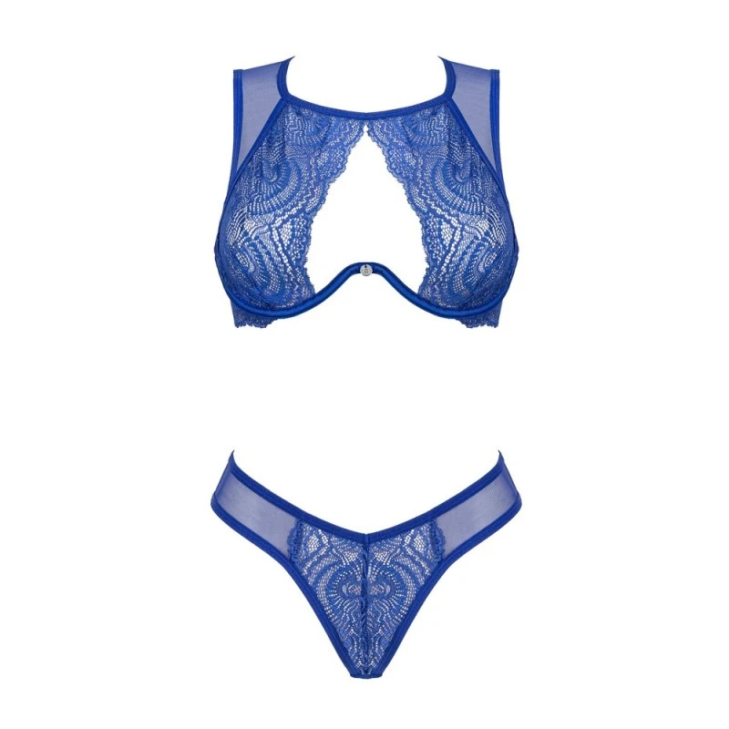 Obsessive Ensemble 2 Pièces Giselia Maille & Dentelle Bleue GT 4 Obsessive Ensemble 2 Pièces Giselia Maille & Dentelle Bleue GT – Image 2