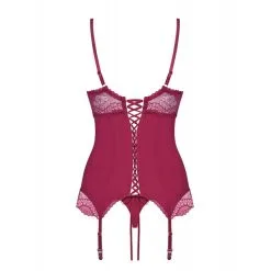 Obsessive Guêpière Rosalyne Cerise 11 Obsessive Guêpière Rosalyne Cerise -SexToys Soldes obsessive guepiere rosalyne cerise 3