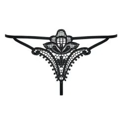 Obsessive String Luiza Noir -SexToys Soldes obsessive luiza thong black 2