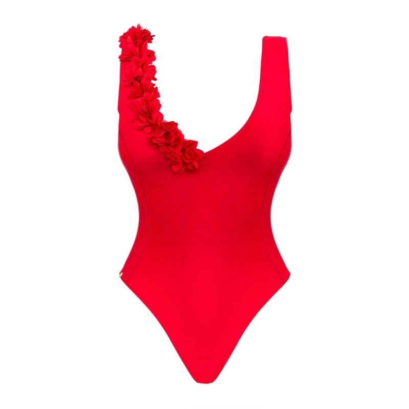 Obsessive Maillot De Bain 1 Pièce Cubalove Rouge Fleuri 4 Obsessive Maillot De Bain 1 Pièce Cubalove Rouge Fleuri – Image 2