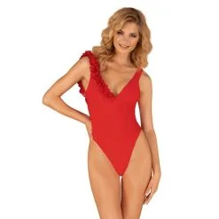 Obsessive Maillot De Bain 1 Pièce Cubalove Rouge Fleuri