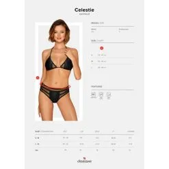 Obsessive Maillot De Bain 2 Pièces Léopard Noir Celestie -SexToys Soldes obsessive maillot de bain 2 pieces celestie leopard noir 4