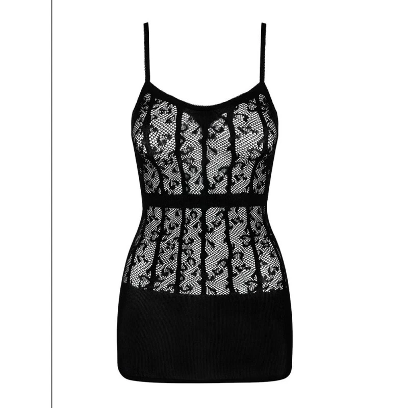 Obsessive Robe Noire Transparente D605 7 Obsessive Robe Noire Transparente D605 – Image 5