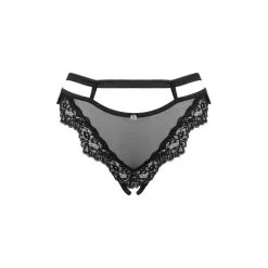 Obsessive String Ouvert Setilla Maille & Dentelle Noire -SexToys Soldes obsessive string ouvert setilla maille dentelle noire 3