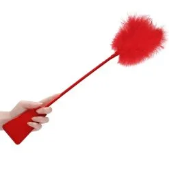 Ouch! Cravache Et Plumeau Rouge -SexToys Soldes ouch cravache et plumeau rouge 2