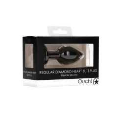 Ouch! Plug Anal Regular Diamond Heart -SexToys Soldes ouch diamond heart butt plug regular 5