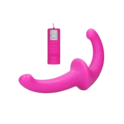 Ouch! Gode Ceinture Vibrant Télécommandé Strapless Strapon Rose -SexToys Soldes ouch strapless strapon gode ceinture telecommande rose 2