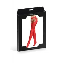 PARIS HOLLYWOOD Collant String Ouvert Effet Wetlook Rouge -SexToys Soldes paris hollywood collant string effet wetlook rouge 2