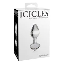 Pipedream Plug Anal Transparent En Verre Icicles N°44 -SexToys Soldes pipedream icicles no 44 2