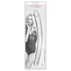PURE JELLY Double Dong 34 Cm Cristal Veiné Transparent -SexToys Soldes pure jelly double dong cristal veine 34cm transparent 2