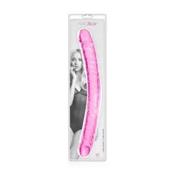 PURE JELLY Double Dong 44 Cm Cristal Veiné Rose -SexToys Soldes pure jelly double dong cristal veine 44cm 2