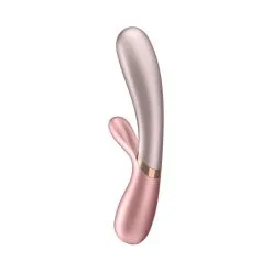 Satisfyer Hot Lover Vibromasseur Rabbit Chauffant Connecté Rose -SexToys Soldes satisfyer vibromasseur rabbit hot lover rose 2