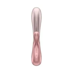 Satisfyer Hot Lover Vibromasseur Rabbit Chauffant Connecté Rose -SexToys Soldes satisfyer vibromasseur rabbit hot lover rose 3