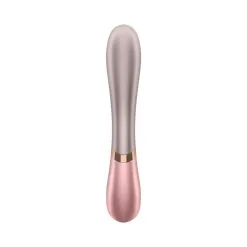 Satisfyer Hot Lover Vibromasseur Rabbit Chauffant Connecté Rose -SexToys Soldes satisfyer vibromasseur rabbit hot lover rose 4