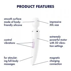 Vibromasseur Wand Satisfyer Wand-er Women Blanc 12 Vibromasseur Wand Satisfyer Wand-er Women Blanc -SexToys Soldes satisfyer wand er women blanc 4