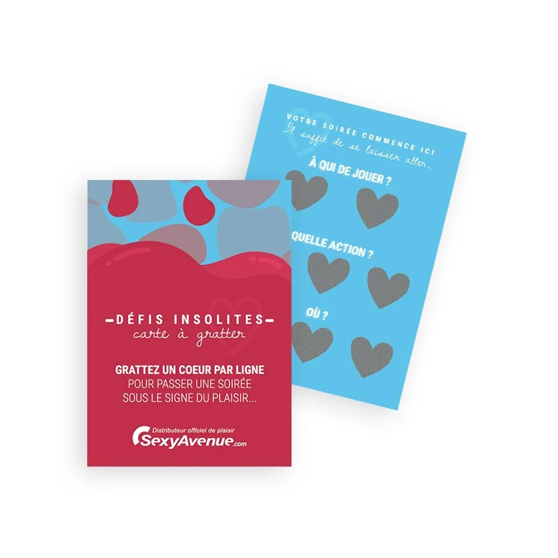 SexyAvenue Carte à Gratter Défis Insolites 3 SexyAvenue Carte à Gratter Défis Insolites