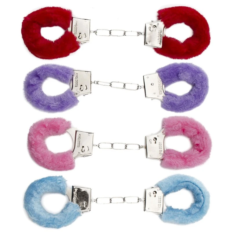 Shots Toys Menottes Fausse Fourrure Colorées 3 Shots Toys Menottes Fausse Fourrure Colorées