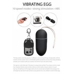 Shots Toys Oeuf Vibrant Télécommandé Vibrating Egg Large Noir -SexToys Soldes shots toys vibrating egg large noir 4